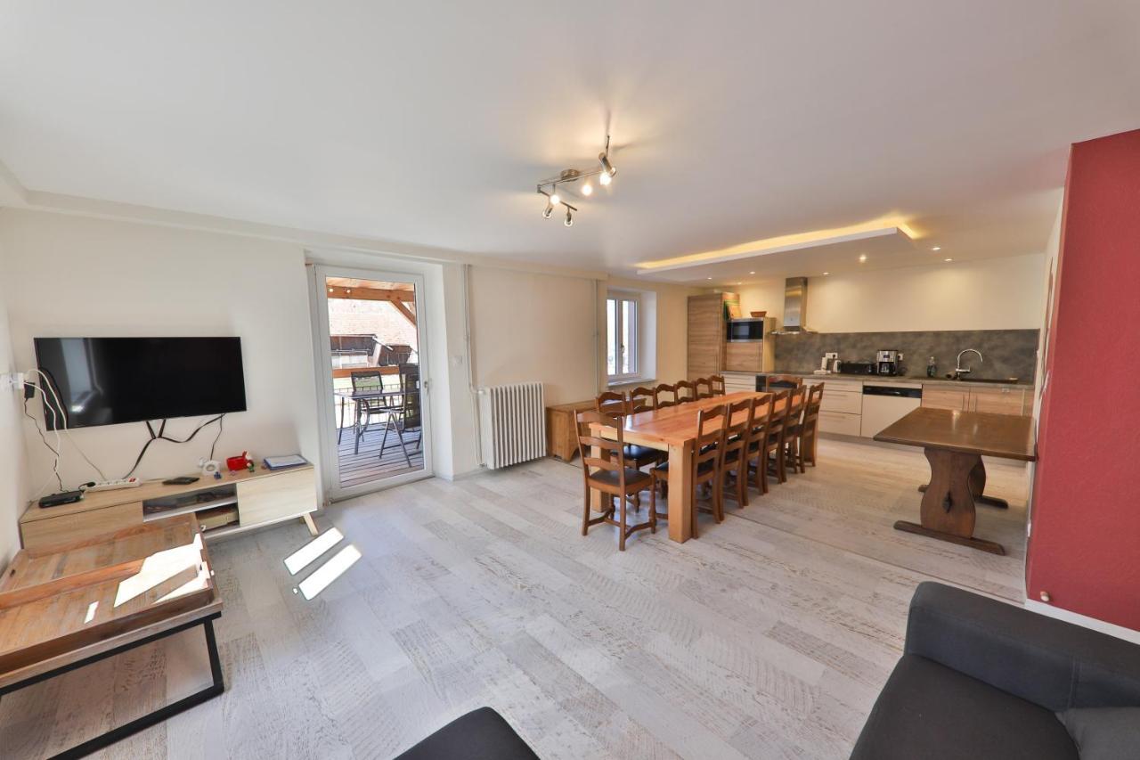 Locations Des 3 Sommets Avec Sauna Et Spa En Alsace Sondernach Exterior photo