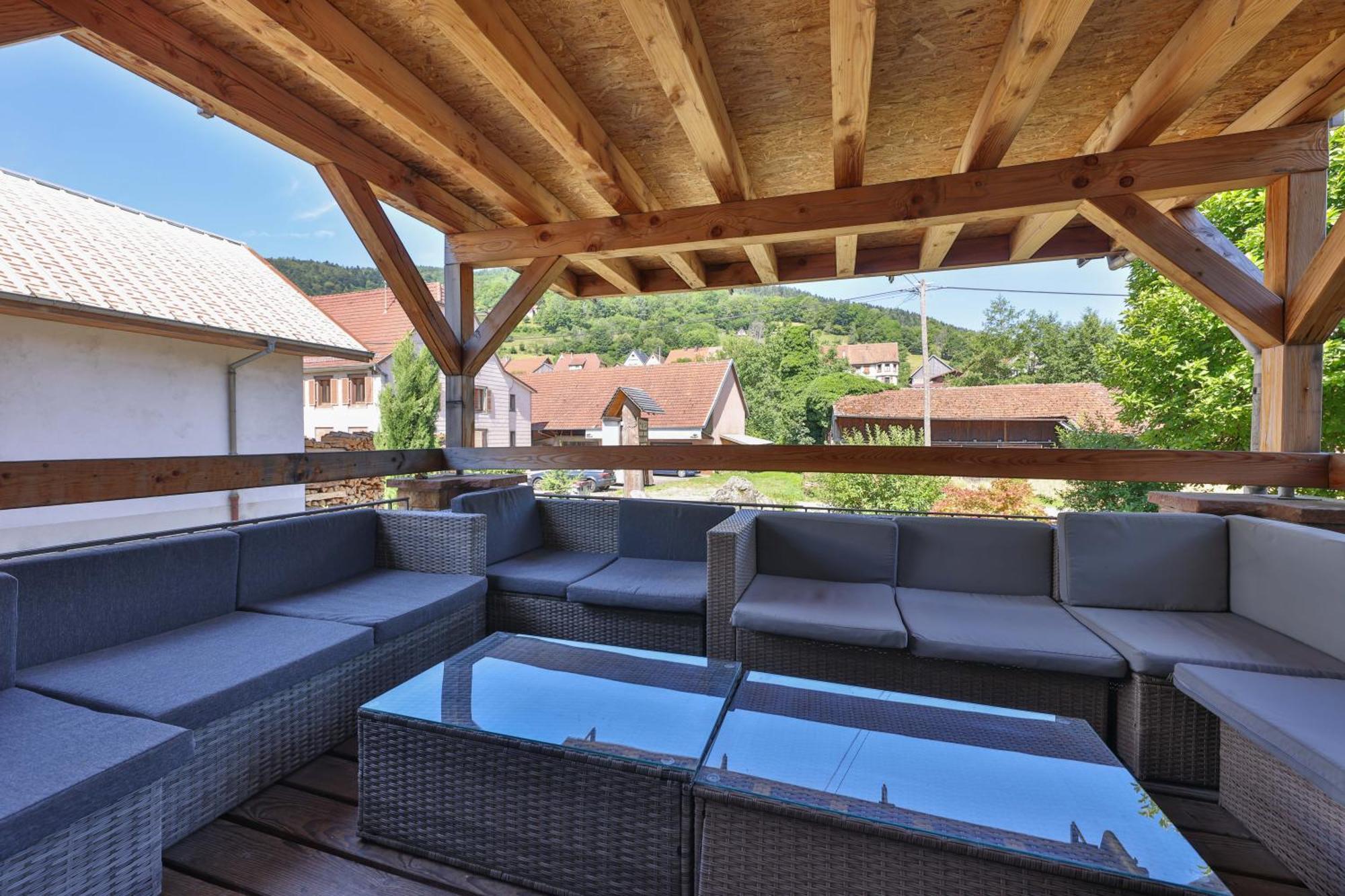 Locations Des 3 Sommets Avec Sauna Et Spa En Alsace Sondernach Exterior photo